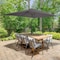 Pure Garden 10 Rectangular Patio Umbrella, Gray 50-LG1275 - alternate 1